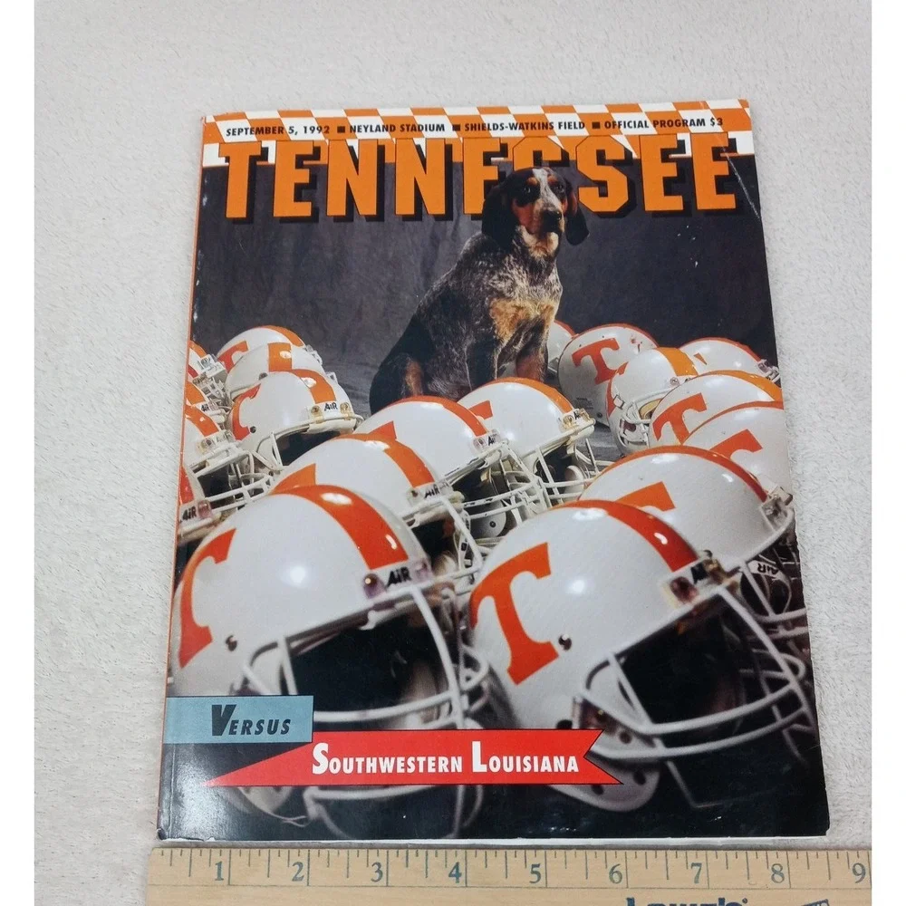 1992 Tennessee‎ Vols Gameday Program vs Southern LA Smokey UT Football NCAA